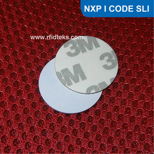 直径20MM RFID钱币卡 NFC卡 3M电子圆形卡 MF I CODE SLIX芯片