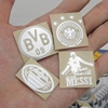 球迷用品皇马巴萨梅西内马尔C罗AC米兰尤文阿根廷金属队徽标贴纸