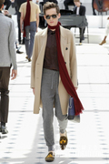 欧美奢侈大牌同款2024纽约男装时装周发布毛呢面料羊绒大衣定制款
