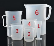 量杯带刻度塑料大容量杯子，计量杯奶茶店量杯，冷水壶烘焙量杯刻度杯