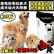 金毛狗粮拉布拉多成犬幼犬犬粮美毛补钙天然狗粮10kg20斤