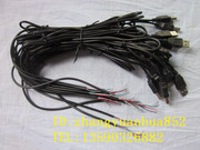 USB鼠标线粗OD：2.8MM全铜鼠标线长1.5米鼠标专用线全黑色线