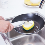 带柄自动加液清洁刷洗碗海绵，擦洗锅刷去油洗碗刷子带洗洁精百洁布