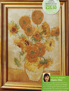 小小鱼col172-4花卉，向日葵油画经典精准印花印布十字绣套件