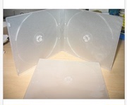 双片软胶光盘盒子 塑胶DVD/CD双碟装盘盒 有膜可装插页 200个/箱