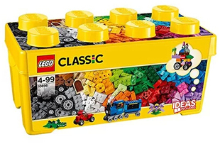 2015款 LEGO乐高拼插积木 创意初级入门 小颗粒中号桶装10696