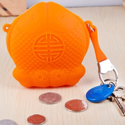 硅胶钥匙包钥匙扣糖果色女包小手拎包挂件硅胶韩国可爱零钱包