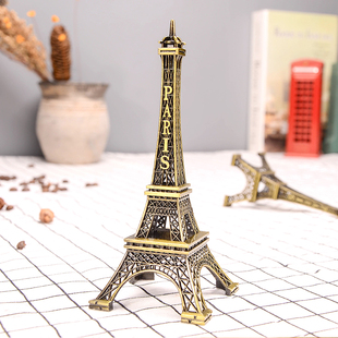 巴黎铁塔摆件艾菲尔铁塔金属塔模型埃菲尔装饰品9vxidVUEAp