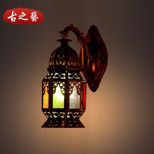 欧式地中海复古摩洛哥铁艺壁灯，过道灯酒吧灯餐厅灯阳台灯具