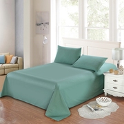 纯棉斜纹床单全棉单双人学生床单单件 纯色素色被单1.2米1.5m1.8m