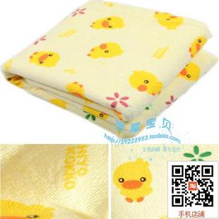 买4个西松屋黄色，小鸭宝宝隔尿垫纯棉免洗尿床防水垫