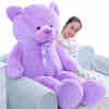 薰衣草女生礼物布娃娃泰迪熊公仔大号熊毛绒玩具熊抱抱熊紫色生日