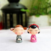 中国风立体人物创意冰箱贴 强力磁贴吸铁石 磁铁结婚庆回礼礼物