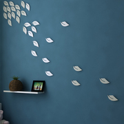3D立体墙贴 可移除 客厅卧室影视墙沙发墙餐厅 绿叶树叶贴纸