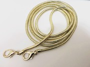 女包包链条配件包带4mm宽铜质，蛇链小包包链，金属链条包带肩带斜挎