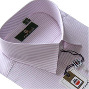 15春季深圳苹果长袖，男衬衫粉红色新朗官衬衣，条纹结婚喜庆衬衣