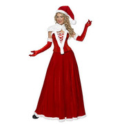 2020唱诗班圣诞服圣诞节演出服大红分体圣诞表演服舞台服装