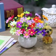 假花仿真花套装室内盆景花卉客厅装饰塑料花艺摆件绢花小盆栽