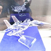 水晶飞机模型个性，创意摆件刻字装饰送男生生日礼物同学纪念日