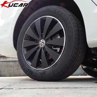 kucar大众新速腾改装汽车，贴纸轮毂贴轮圈保护装饰划痕遮挡保护膜