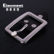 Elanmeet男士扣头不锈钢腰带扣头腰带扣皮带扣无电镀配件3.8CM