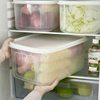 大容量冰箱保鲜盒透明塑料食物，收纳盒子长方形，果蔬干货密封盒米桶
