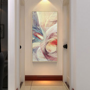 现代简约入户玄关装饰画客厅抽象油画过道玄幻壁画北欧样板间挂画