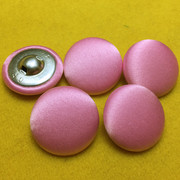 粉色真丝大衣毛衣风衣，西装婚纱扣子双层涤纶，纯色包布钮纽扣