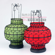 中式古典灯具手工编织铁艺，灯笼圆球铁丝灯笼，灯笼影视婚庆道具