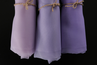 韩国 无花纹欧根纱 面料 服装连衣裙婚纱礼服窗帘 布料 淡紫粉色