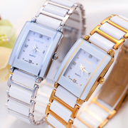 时尚女神陶瓷表，韩国金色女款手表，白色陶瓷手表女表时尚石英表