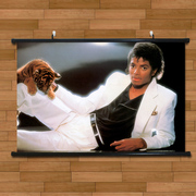 迈克尔杰克逊年轻纪念海报挂画有框画mj爱心，玄关客厅装饰画无框画