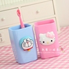 韩国创意可爱kitty卡通，情侣洗漱杯浴室，刷牙杯子塑料漱口杯