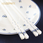 housemate韩式瓷筷子套装，组合陶瓷筷子餐具，家用创意便携长筷餐具