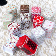 牙签盒创意结婚喜糖盒马口铁清新田园方形糖果礼盒卡通包装收纳盒