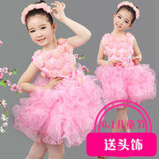六一儿童舞蹈演出服女童幼儿公主裙蓬蓬裙中小学礼服合唱表演服装