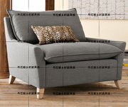 美式乡村布艺单人沙发欧式小户型，组合沙发北欧客户休闲椅沙发椅