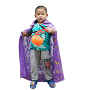 万圣节儿童服装男童披风斗篷化妆舞会服装儿童紫色披风小号90CM
