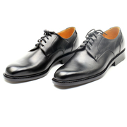 同升和男士商务正装皮鞋手工定制皮鞋黑色系带素头男皮鞋
