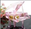 水晶钢琴摆件 工艺品音乐盒八音盒DIY个性照片刻字情人节礼物