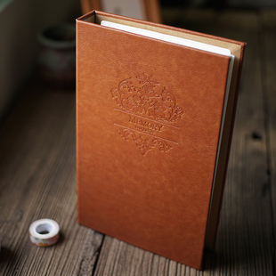 我们的故事复古皮革传统插袋式5寸相册插页影集宝宝家庭相册本