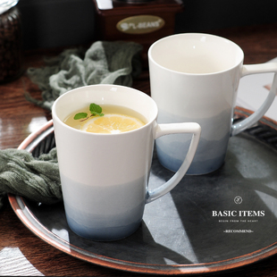 创意简约陶瓷杯子大容量水杯马克杯牛奶杯个性咖啡杯家用喝水茶杯