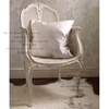 法式乡村风格伊琳娜橡木实木餐椅白色雕花椅安托瓦内特藤橡木椅
