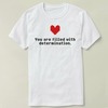 Determination heart个性 上衣 文化衫 DIY Tee 半袖 T-Shirt T恤