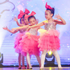 六一儿童舞蹈演出服装女童，幼儿园合唱服蓬蓬，纱裙女孩粉可爱表演服