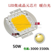 50W 暖白光 LED大功率进口晶元芯片节能高亮集成灯珠33mil 45mil