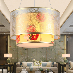 中式羊皮吊灯中国风客厅餐厅灯具，仿古酒店茶楼，饭店走廊工程大吊灯