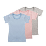 夏童装(夏童装)西松屋，女童纯棉全棉针织，条纹打底短袖t恤(两件)