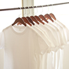 (三件78元)200g日系纯白色小领口半袖纯棉，短袖t恤宽松不透打底衫