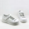 香港buster健康机能校鞋女童白色皮鞋真皮头层牛皮礼服鞋
